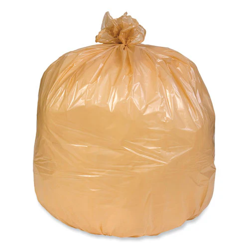 Can Liner, 16 Gal, 0.35 Mil, 32" X 24", Buff, 500/carton - Image 1
