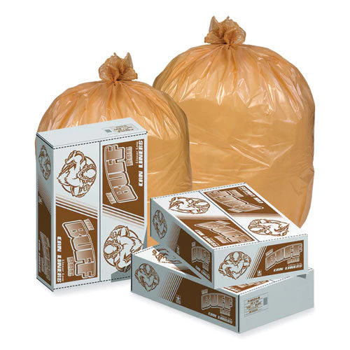 Can Liner, 16 Gal, 0.35 Mil, 32" X 24", Buff, 500/carton - Image 3