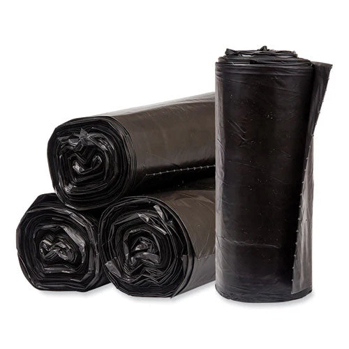 Eco Strong Plus Can Liners, 33 Gal, 1 Mil, 33 X 39, Black, 150/carton - Image 3