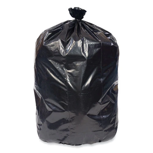 Eco Strong Plus Can Liners, 60 Gal, 1.7 Mil, 38 X 58, Black, 100/carton - Image 1