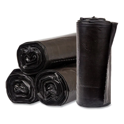 Eco Strong Plus Can Liners, 60 Gal, 1.35 Mil, 38 X 58, Black, 100/carton - Image 1
