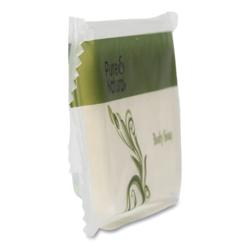 Body And Facial Soap, Fresh Scent, # 1 1/2 Flow Wrap Bar, 500/carton - Image 2