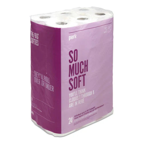 Ultra Soft 2-ply Standard Toilet Paper, Septic Safe, White, 154 Sheets/roll, 24 Rolls/pack - Image 1