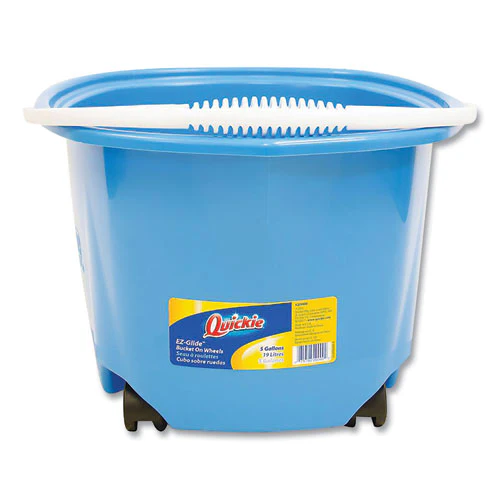 Ez-glide Bucket On Wheels, 5 Qt, Blue - Image 1