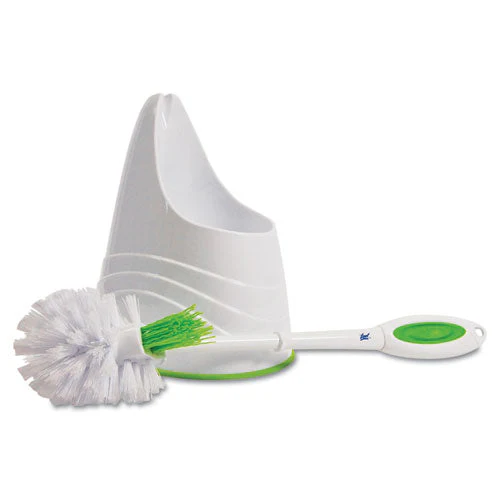 Toilet Bowl And Brush Caddy, 12.5" Handle, Green - Image 1