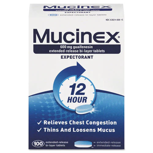 Expectorant Regular Strength, 100 Tablets/box, 12 Boxes/carton - Image 1