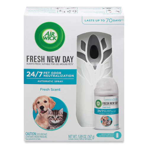 Pet Odor Neutralization Automatic Spray Starter Kit, 6 X 2.25 X 7.75, White/gray, 4/carton - Image 1