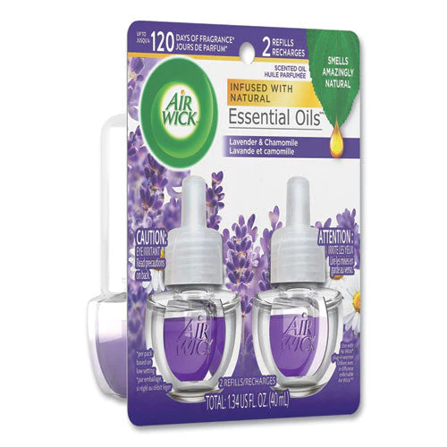 Scented Oil Refill, Lavender And Chamomile, 0.67 Oz, 2/pack, 6 Packs/carton - Image 3