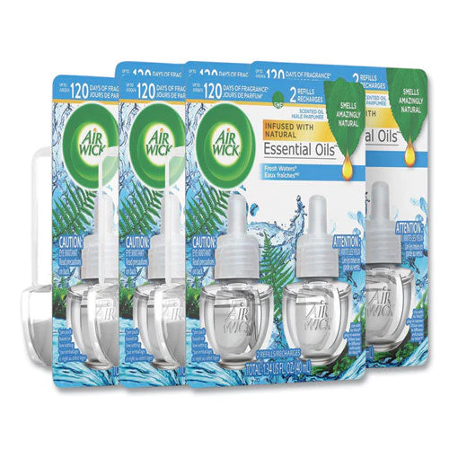 Scented Oil Refill, Fresh Waters, 0.67 Oz, 2/pack, 6 Pack/carton - Image 3