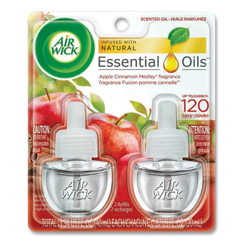 Scented Oil Refill, Warming - Apple Cinnamon Medley, 0.67 Oz, 2/pack - Image 1