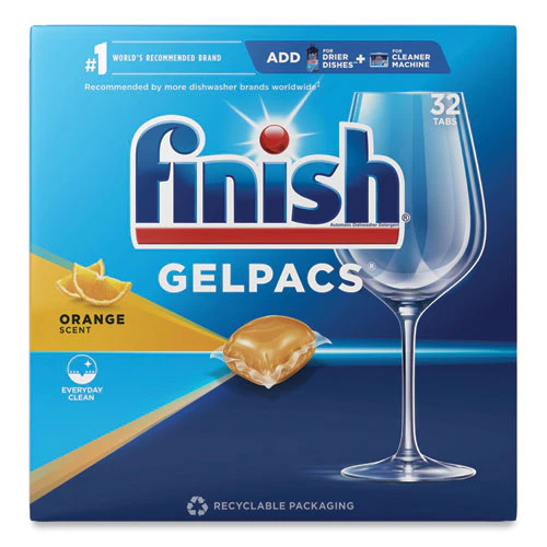 Dish Detergent Gelpacs, Orange Scent, 32/box - Image 1