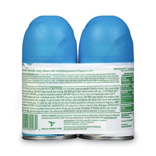 Freshmatic Ultra Automatic Spray Refill, Fresh Waters, 5.89 Oz Aerosol Spray, 2/pack - Image 3