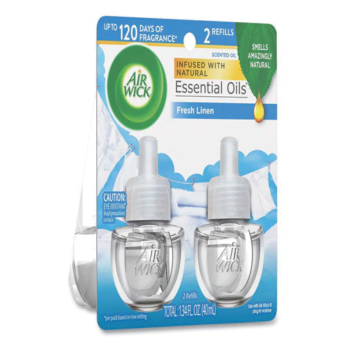 Scented Oil Refill, Fresh Linen, 0.67 Oz, 2/pack - Image 3