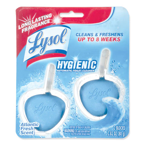 Hygienic Automatic Toilet Bowl Cleaner, Atlantic Fresh, 2/pack - Image 1