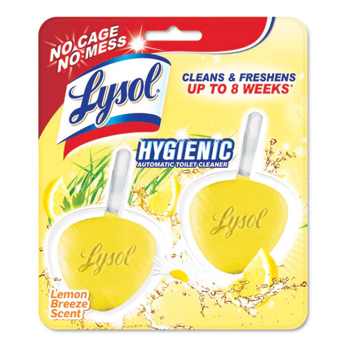 Hygienic Automatic Toilet Bowl Cleaner, Lemon Breeze, 2/pack - Image 1