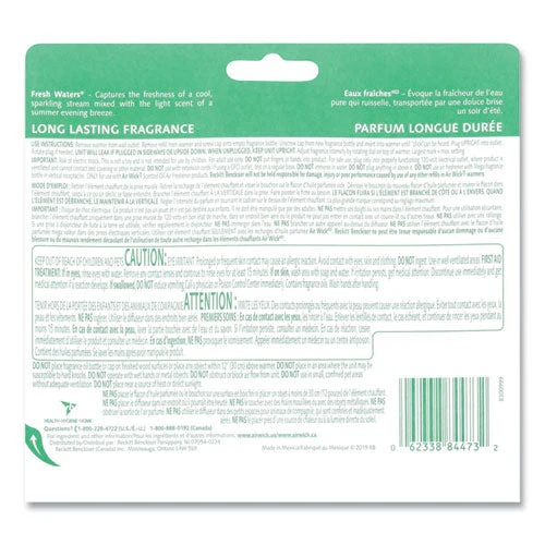 Scented Oil Refill, Fresh Waters, 0.67 Oz, 3/pack, 6 Packs/carton - Image 2