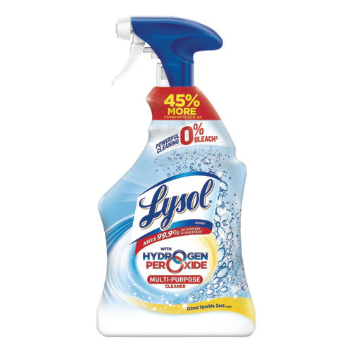 Multi-purpose Hydrogen Peroxide Cleaner, Citrus Sparkle Zest, 32 Oz Trigger Spray Bottle, 9/carton - Image 1