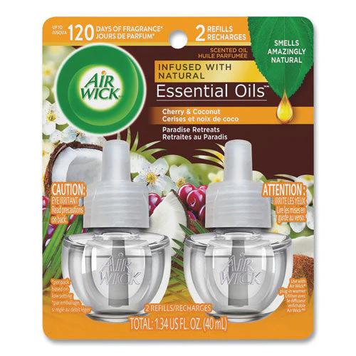 Life Scents Scented Oil Refills, Paradise Retreat, 0.67 Oz, 2/pack, 6 Packs/carton - Image 1