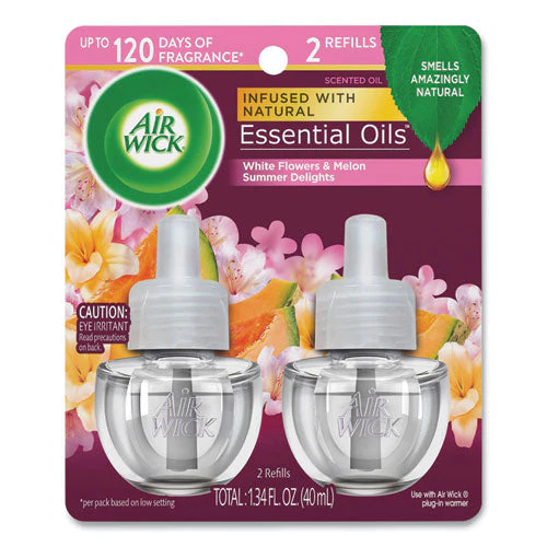 Life Scents Scented Oil Refills, Summer Delights, 0.67 Oz, 2/pack, 6 Packs/carton - Image 1