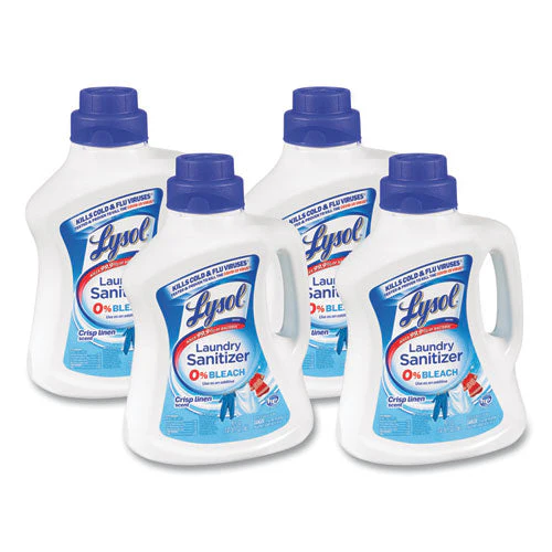 Laundry Sanitizer, Liquid, Crisp Linen, 90 Oz, 4/carton - Image 1