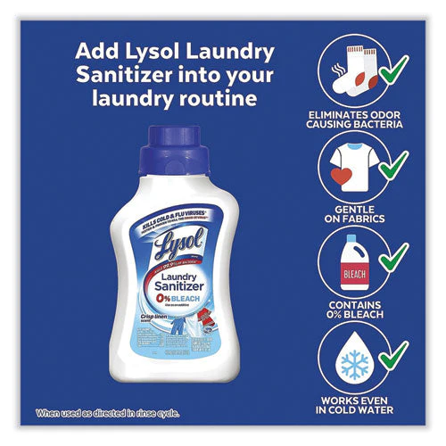 Laundry Sanitizer, Liquid, Crisp Linen, 90 Oz, 4/carton - Image 3