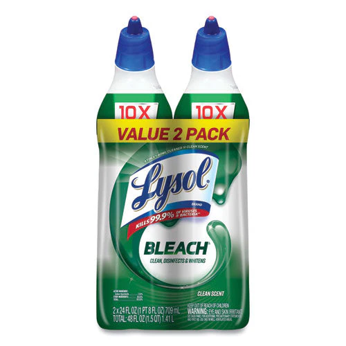 Disinfectant Toilet Bowl Cleaner With Bleach, 24 Oz, 2/pack - Image 1