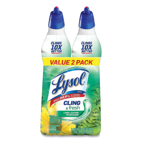Cling And Fresh Toilet Bowl Cleaner, Forest Rain Scent, 24 Oz, 2/pack - Image 1