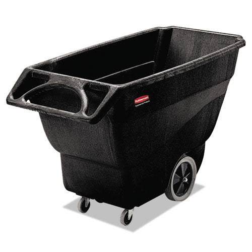 Structural Foam Tilt Truck, 151 Gal, 600 Lb Capacity, Plastic, Black - Image 1