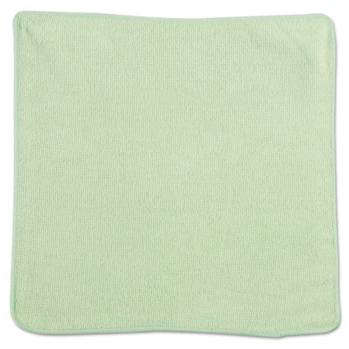Microfiber Cleaning Cloths, 12 X 12, Green, 24/pack - Image 1