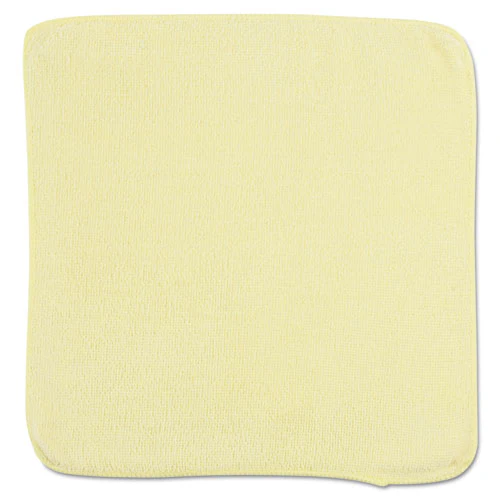 Microfiber Cleaning Cloths, 12 X 12, Yellow, 24/pack - Image 1