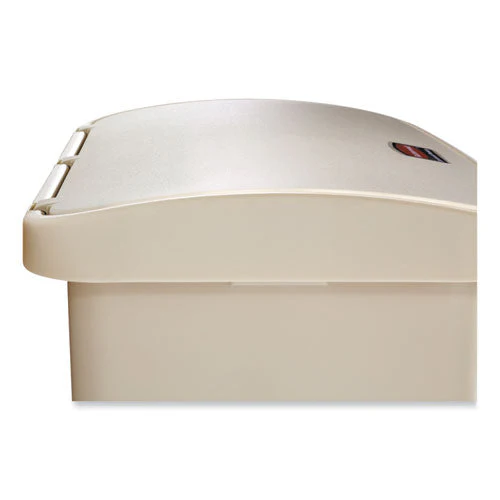 Streamline Resin Step-on Container, Front Step Style, 8 Gal, Polyethylene, Beige - Image 2