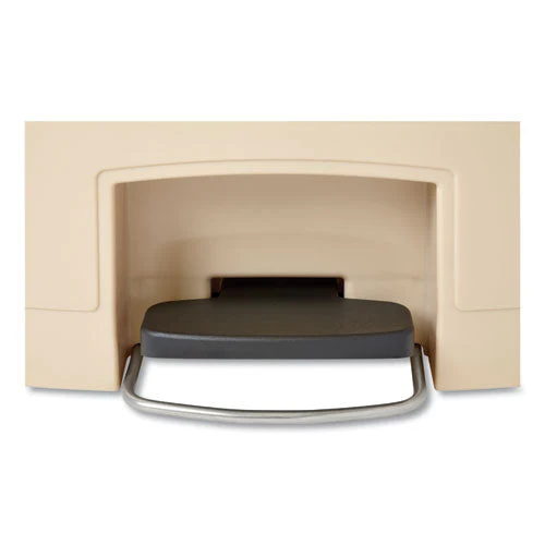 Streamline Resin Step-on Container, Front Step Style, 13 Gal, Polyethylene, Beige - Image 2