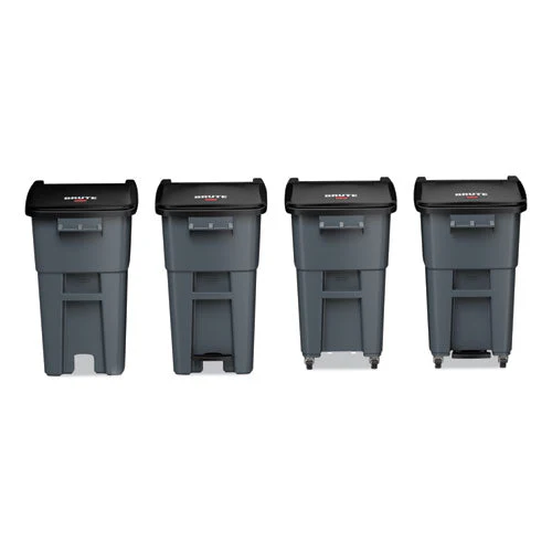 Brute Step-on Rollouts, 50 Gal, Metal/plastic, Gray - Image 3