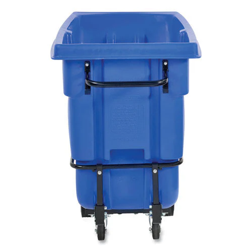 Rotomolded Recycling Tilt Truck, 1 Cu Yd, 1,250 Lb Capacity, Plastic/steel Frame, Blue - Image 3