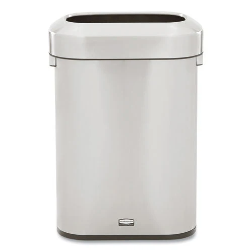 Refine Series Waste Receptacle, 15 Gal, Plastic/stainless Steel - Image 1