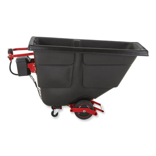 Motorized Roto Tilt Truck, 101 Gal, 850 Lb Capacity, Plastic, Black - Image 1