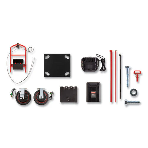 Motorized Kit For 24" X 48" Platform Trucks, Medium, Dc Motor, 60 V Lithium-ion Battery, 0.5 Mph To 3 Mph, Black/red - Image 1