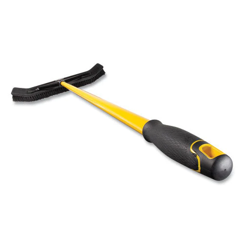 Maximizer Push-to-center Broom, 24", Polypropylene Bristles, Yellow/black - Image 3