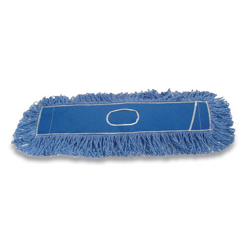 Twisted Loop Blend Dust Mop, Pic/pet Polyester, 24" X 5", Blue - Image 2