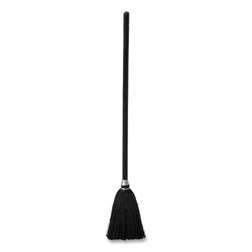 Lobby Pro Synthetic-fill Broom, Synthetic Bristles, 37.5" Overall Length, Black - Image 2