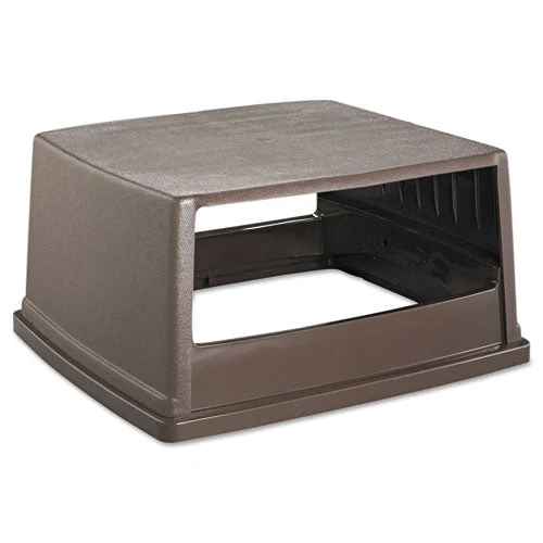 Glutton Receptacle, Hooded Top Without Door, Rectangular, 23w X 26.63d X 13h, Brown - Image 1
