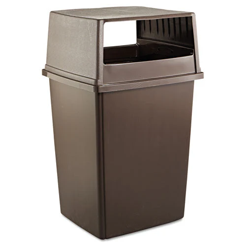 Glutton Receptacle, Hooded Top Without Door, Rectangular, 23w X 26.63d X 13h, Brown - Image 2