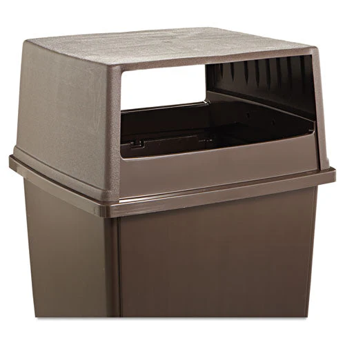 Glutton Receptacle, Hooded Top Without Door, Rectangular, 23w X 26.63d X 13h, Brown - Image 3