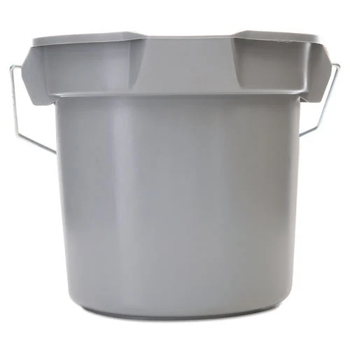 14 Quart Round Utility Bucket, Plastic, Gray, 12" Dia - Image 3