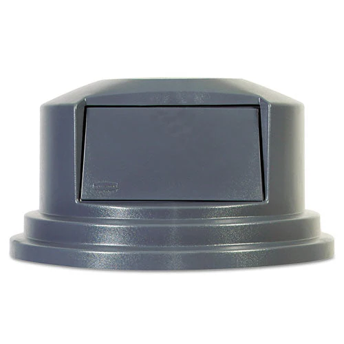 Round Brute Dome Top Lid For 55 Gal Waste Containers, 27.25" Diameter, Gray - Image 1