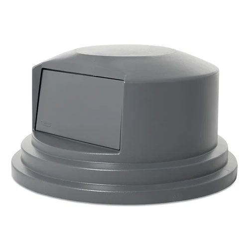 Round Brute Dome Top Lid For 55 Gal Waste Containers, 27.25" Diameter, Gray - Image 2
