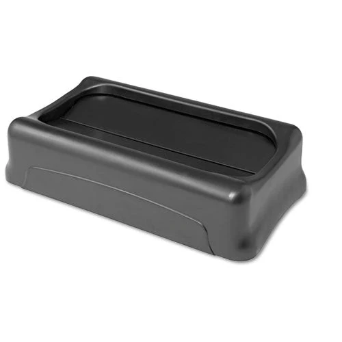 Swing Top Lid For Slim Jim Waste Containers, 11.38w X 20.5d X 5h, Black - Image 1