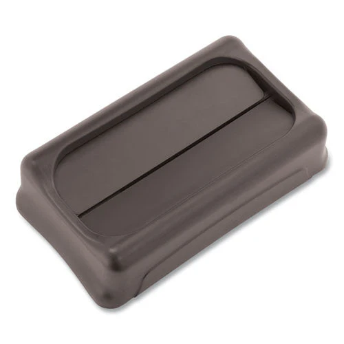 Swing Top Lid For Slim Jim Waste Containers, 11.38w X 20.5d X 5h, Black - Image 2