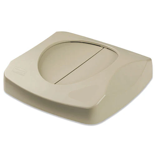 Swing Top Lid For Untouchable Recycling Center, 16" Square, Beige - Image 1