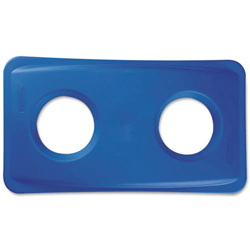 Lid For Slim Jim Bottle Recycling Container, 20.38w X 11.38d X 2.75h, Blue - Image 1